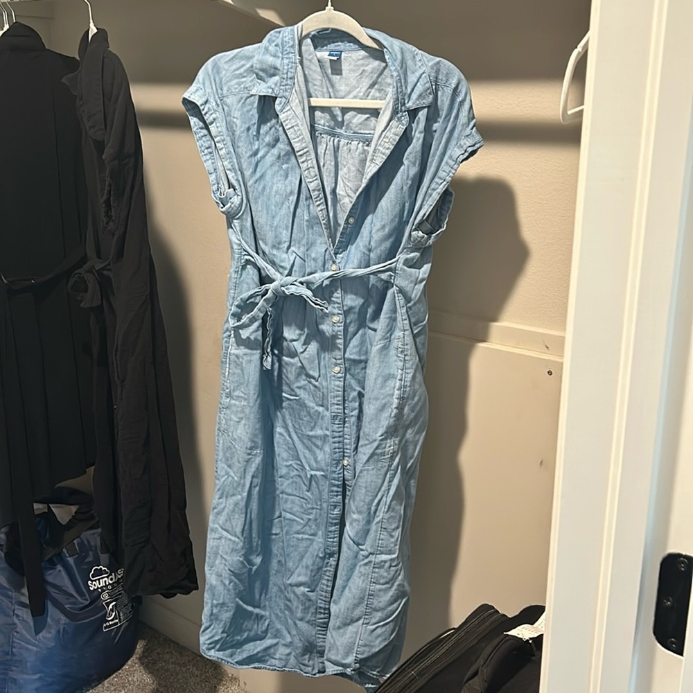 Jean maternity dress